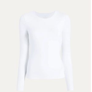 Nuuds Seamless Long Sleeve Shirt-White Medium